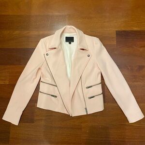 Banana Republic Light Pink Biker Jacket
